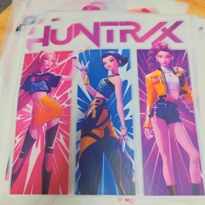 สติกเกอร์ลายการ์ตูน Kpop Demon Hunter แบบรีดร้อน วัสดุ PET ทนทาน ลายพิมพ์ DTF พร้อมรีดติด - Product Image 1