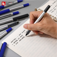 5 Pack Options 0.5mm Stylos Gel Stylo Rétractable Haute Capacité Clip À Ressort 6pc 12pc Noir Bleu ou Stylos À Encre De Couleur Mixte