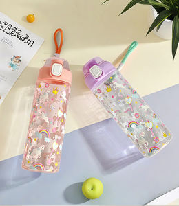 Bouteille d'eau de sport saine de 600 ml en matériau de qualité alimentaire avec logo personnalisé, style minimaliste pour l'eau bouillante, à boire directement - Product Image 6