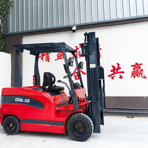 Montacargas Eléctrico de 1 Tonelada, 1.5 Toneladas, 2 Toneladas, 2.5 Toneladas, 3 Toneladas, 3.5 Toneladas con Mástil de Dos Etapas, Neumáticos Sólidos, Diseño Compacto con Batería de Litio - Product Image 1