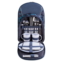 Sac à dos isotherme portable pour 2 personnes, idéal pour le camping, les voyages et les pique-niques, entièrement personnalisable avec compartiment isotherme
