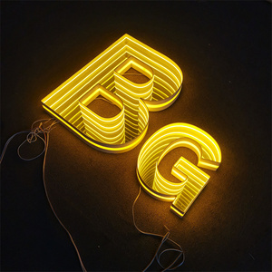 Acrylic gương dấu hiệu 3D dẫn dấu hiệu vô cực gương ánh sáng vô hạn gương dấu hiệu điện tử - Product Image 2