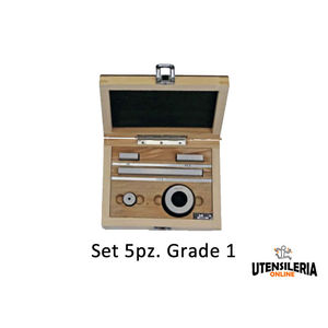 SET of 5 <b>gauge</b> blocks with rings 30-131.4mm Ø4-25 Grade 1 - Product Image 1