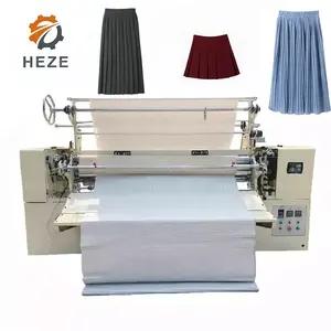 garment machinery factory ZJ-416 fabric textile toothpick crystal 2mm pleat making machine