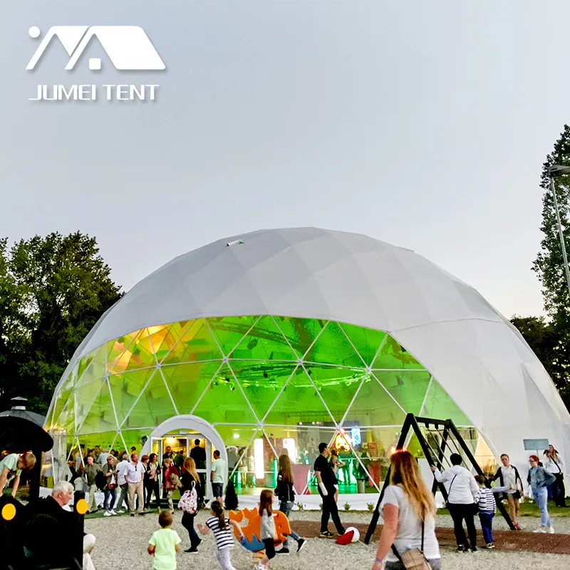 Tenda geo dome de pvc transparente especial, 9m, ao ar livre, para evento