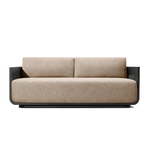 Bộ bàn ghế sofa ngoài trời bằng mây nhựa giả mây và nhôm cao cấp, hiện đại, chống nước, dành cho biệt thự, sân vườn. - Product Image 4
