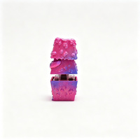 V110 V110 Keycap Artisanal ABS Dégradé Violet Effet Slime Fondant avec Paillettes pour Testeur de Commutateurs, Décoration de Bureau Gamer, Cadeau