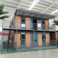 Construction rapide Maison en conteneur préfabriquée de luxe moderne et mobile de 20/40 pieds pour bureau à domicile avec meubles et salle de bain