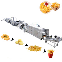 Ondersteuning op maat gemaakte volautomatische productielijn voor 100kg, 300kg, 500kg IQF diepvriesfrieten (frieten van aardappelen)
