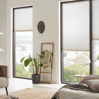 Stores à enrouleur en nid d'abeille motorisés personnalisés avec télécommande stores romains intelligents pour la maison, le bureau et l'intérieur