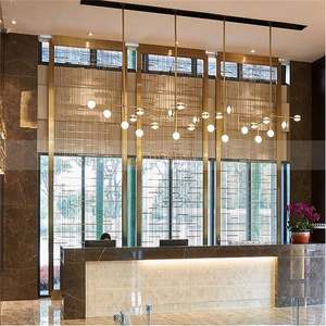 Paravent en acier inoxydable pour la décoration intérieure, fabrication métallique, découpe au laser, écrans métalliques imperméables, séparateur de pièce - Product Image 2