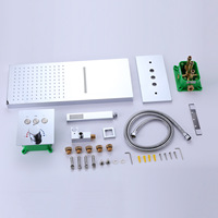 Ensemble de douche thermostatique chromé mural moderne, solution complète pour salle de bain - Offre Spéciale