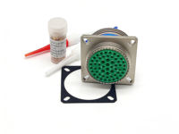 Connecteur circulaire D38999/20FJ4PN, connecteur d'alimentation 4 broches, courant nominal 13A, taille de la coque D38999, connecteurs D38999