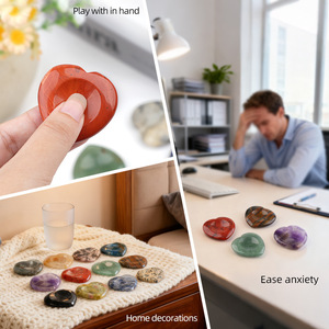 <span class=keywords><strong>Pierre</strong></span> de pouce en agate améthyste de 40 mm avec rainure en forme de cœur, style amour, <span class=keywords><strong>pierre</strong></span> de guérison, pour cadeau - Product Image 6