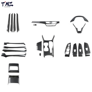 Kit de garnitures décoratives intérieures pour tableau de bord de voiture, motif fibre de carbone noire, pour Honda Accord 10ème génération 2018-2022 RHD - Product Image 2