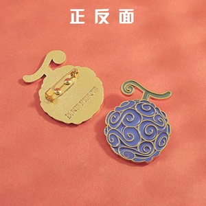 3 diseños, venta al por mayor, joyería, Luffy sombrero de paja, fruta maldita, broche de lujo, caja de embalaje, broche de Pin esmaltado de Metal Ace de Anime - Product Image 6