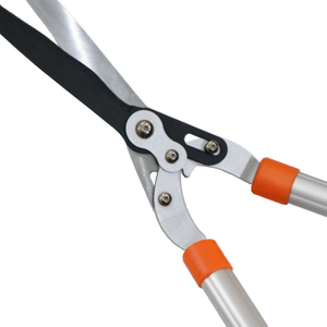 Cisaille à haie à lame ondulée à double composé de 59.5cm Cisaille à haie de jardin en acier au carbone moyen - Product Image 4