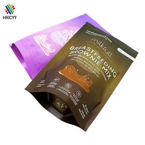 ถุงซิปล็อคเกรดอาหารอลูมิเนียมฟอยล์พิมพ์แบบกำหนดเองบรรจุภัณฑ์ผงโปรตีนสารอาหาร - Product Image 1