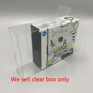 PET koruyucu kutusu NDS için ab versiyonu Pokemon soulsilver sürümü özel şeffaf ekran kutusu saklama kutusu