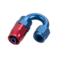 150 grados forjado giratoria sello de una pieza de una hembra a 6AN la manguera adaptador de tubo accesorio de aluminio
