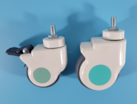 Schön aussehende 3 Zoll 75mm Krankenhaus wagen Räder TPR Schwenk rad Antiseptic Medical Caster