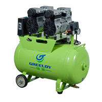Compresseur d'air Portable silencieux sans huile, 1600W, 2hp, 8 bars, 60l, AC, dentaire