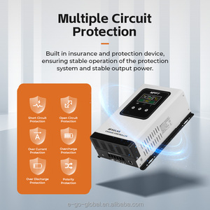 Contrôleur <span class=keywords><strong>de</strong></span> <span class=keywords><strong>charge</strong></span> <span class=keywords><strong>solaire</strong></span> MPPT haute efficacité 50A à <span class=keywords><strong>prix</strong></span> d'usine, <span class=keywords><strong>régulateur</strong></span> <span class=keywords><strong>solaire</strong></span> 50-100A avec écran LCD couleur pour usage domestique - Product Image 4