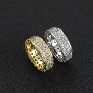 Anillo de Cobre para Hombre, Diseño Circular Simple y Brillante con Zirconio Redondo Vintage de 7.5 mm - Product Image 2