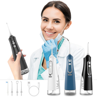 Tragbarer 310ml Dentaler Wiederaufladbarer Wasserflosser 1500mAh Akku IPX7 Wasserdichter Wasserflosser zur Zahnreinigung