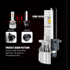 Lanseko D4S D4R D2S <span class=keywords><strong>D1S</strong></span> D3S Led Đèn Pha Bóng đèn 45W 9000lm 6000K Trắng Cắm và chơi với <span class=keywords><strong>Xenon</strong></span> <span class=keywords><strong>HID</strong></span> ballast Canbus lỗi miễn phí - Product Image 2