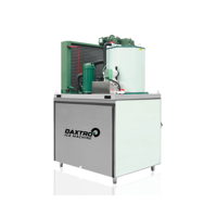 Mesin Es Serpih Industri 1 Ton Pendinginan Cepat Subcooled, Area Permukaan Luas, Kontak Lembut Tanpa Tepi Tajam, CE ISO, Desain Wrap Around