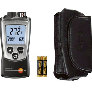 เทอร์โมมิเตอร์อินฟราเรดในร่ม Testo 810/805i เครื่องวัดอุณหภูมิสำหรับเครื่องปรับอากาศและเครื่องทำความร้อนในครัวเรือน ผลิตในเยอรมนี - Product Image 4