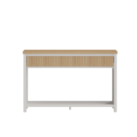 SL-ST1616 Moderne Lattes Classiques Cannelées Entrée Couloir MDF En Bois Étroit Longue Console avec Tiroirs