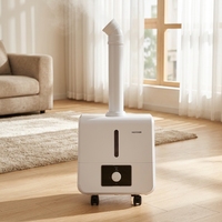 Humidificateur industriel électrique à ultrasons 16L, production de brume 3kg/h, machine à brume OEM ABS, silencieux 36dB, portable