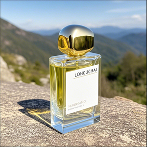 Botella de Perfume de Lujo, Plana, con Pulverizador, Rectangular, Vacía, con Tapa Dorada, 30ml 60ml 100ml, Botella de Perfume de Vidrio Pulido a Mano con Caja - Product Image 4