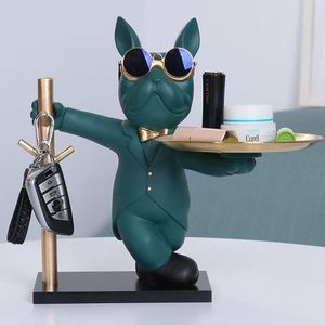 33X30CM Pengatur Kunci Gaya Anjing Hiasan Dekoratif Meja Anjing Kecil Cocok untuk Ruang Tamu dan Kamar Tidur - Product Image 3