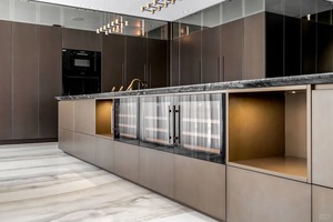 Mueble de Cocina Moderno con Puerta de Vidrio y Diseño de Panel MDF para Interiores de Lujo - Product Image 5