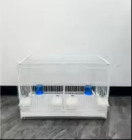 Cage à oiseaux en métal spacieuse, vente directe d'usine, cage d'élevage en fil métallique, anticorrosion, empilable, pour perroquets, oiseaux, canaris