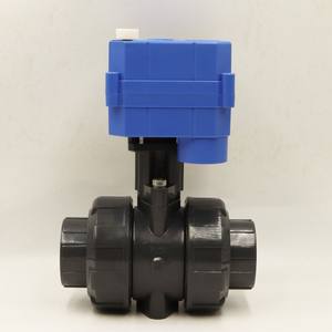 Válvula de Bola Eléctrica Miniatura de Plástico UPVC DN25 con Accesorio Manual y Eléctrico, Estructura de Ángulo de Mariposa para Agua y Gas - Product Image 2