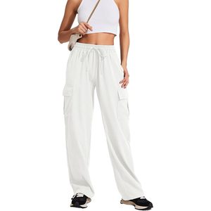 Pantalon cargo pour femme FOXA, séchage rapide, taille haute élastique, jambe large, décontracté, pour la randonnée, pantalon de sport avec poches - Product Image 1