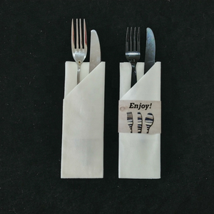 Khăn Trải Giường Sang Trọng Dùng Một Lần Khăn Tay Dành Cho Khách Mềm Mại, Với Khăn Giấy Thấm Nước Fork Pocket Như Khăn Giấy Airlaid, 16 "X 16" - Product Image 6