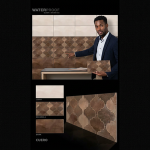 300x600mm Flexible Waterproof Ceramic Wall Cladding 30x60cm Interior Decoration 12x24 Porcelain Wall Tiles China Suppliers - Product Image 1