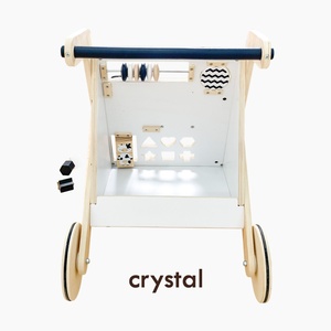 הליכון תינוקות מעץ איכותי ועמיד במיוחד, בעל פונקציות התפתחותיות חושיות, מהירות מתכווננת, לתינוקות רכים - Product Image 4