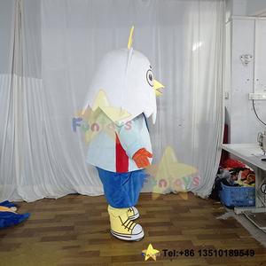 Funtoys Aanpassen <span class=keywords><strong>Chick</strong></span> <span class=keywords><strong>White</strong></span> Haan Mascotte Kostuum Fancedress Chicken Disfraz De Halloween Kostuum Voor Volwassen Cosplay Carnaval - Product Image 2