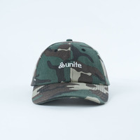 Yukaihe Fabrikant Camo Low Profile Custom Geborduurde Logo Pet met Katoen, Verstelbaar, Buitensport Pet voor Heren en Dames
