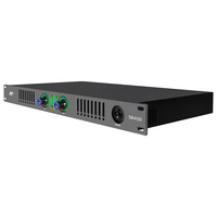 Amplificateur de puissance numérique audio de classe D 450W*2 pour KTV, club de musique, amplificateur de classe D à deux canaux, lumières LED