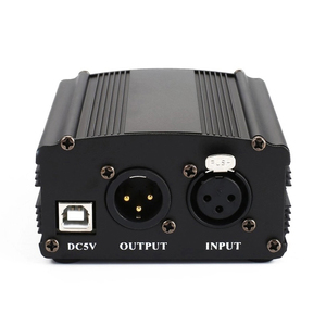 Nuevo Mini micrófono condensador equipo de grabación 48V USB Phantom fuente de alimentación - Product Image 3