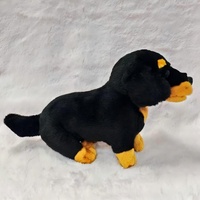 Peluche réaliste de chiot Rottweiler, jouet animal réaliste, doux et câlin, pour la décoration de la maison, cadeau d'anniversaire pour enfants