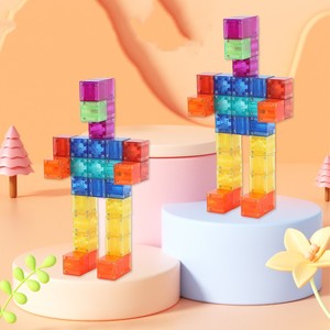 บล็อกแม่เหล็ก<span class=keywords><strong>2</strong></span>.<span class=keywords><strong>3</strong></span>ซม. 48ชิ้นชุดสร้างแม่เหล็ก3D ของเล่นลูกบาศก์แม่เหล็กมอนเตสซอรี่ - Product Image 4