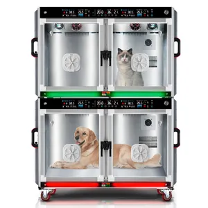 EUR PET Luxury Cage Stainless Steel Veterinary Equipment Pet Incubator Oxygen Cage With Tsaas Available